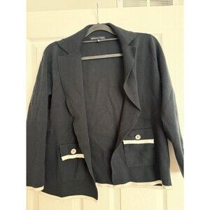 Adrienne vittadini Women’s Cardigan Size Medium Black/White